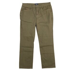 Flag‎ & Anthem Pants Men 34/32 Nashville Straight Olive Stretch China 5-Pocket